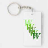 Sleutelhanger (acryl) - Gestapte letters en naam (Voorkant)