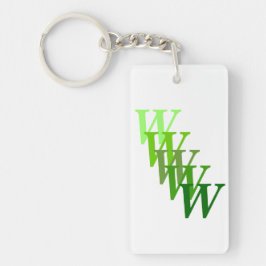 Sleutelhanger (acryl) - Gestapte letters en naam