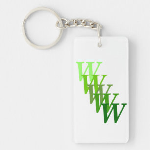 Sleutelhanger (acryl) - Gestapte letters en naam