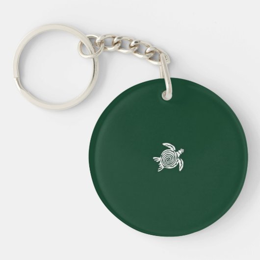 "Sleutelhanger Acryl met Schattige Schildpad Ontwe Sleutelhanger (Voorkant)