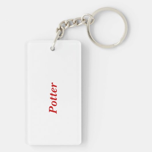 Sleutelhanger (acryl) - Stepped Letters Name in Re (achterkant)