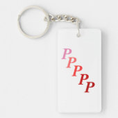 Sleutelhanger (acryl) - Stepped Letters Name in Re (Voorkant)