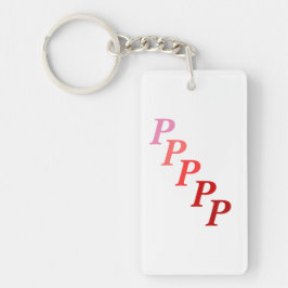 Sleutelhanger (acryl) - Stepped Letters Name in Re