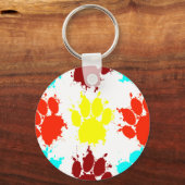 Sleutelhanger Afdrukpatroon schilderspatroon (Voorkant)