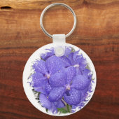 Sleutelhanger African Violets Purple Flowers Bouqu (Voorkant)