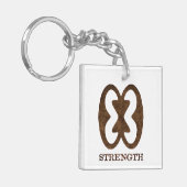 Sleutelhanger Afrikaanse sterktesymbool (Voorkant Links)