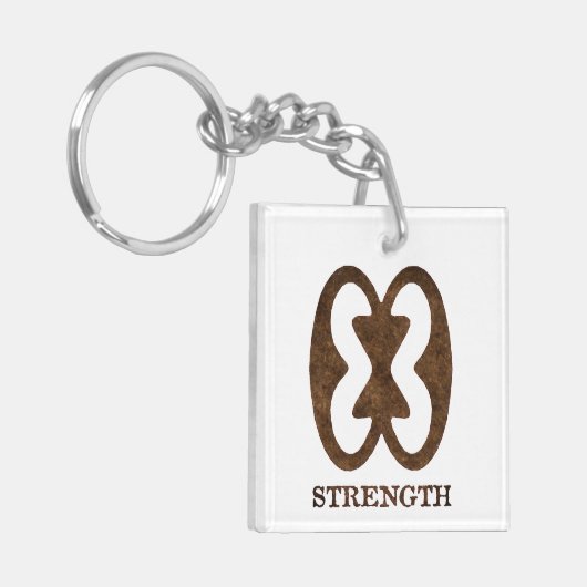 Sleutelhanger Afrikaanse sterktesymbool (Voorkant Links)