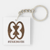 Sleutelhanger Afrikaanse sterktesymbool (Achterkant)