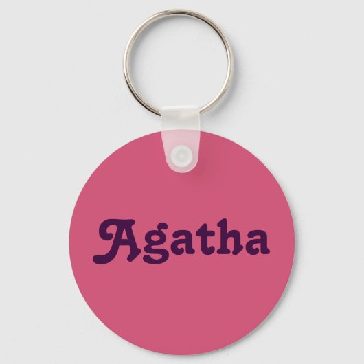 Sleutelhanger Agatha (Voorkant)