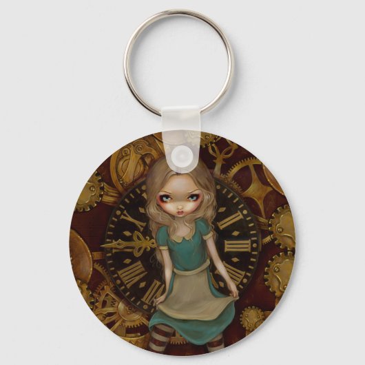 sleutelhanger "Alice in Clockwork" (Voorkant)