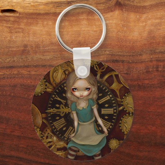 sleutelhanger "Alice in Clockwork" (Voorkant)
