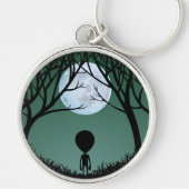 Sleutelhanger Alien Kunst Buitenaardse Cadeaus & D (Voorkant)