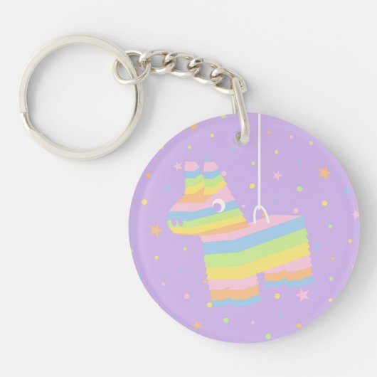 Sleutelhanger als feestfavoriet voor Piñata-verjaa (Voorkant)