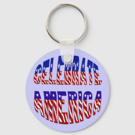 Sleutelhanger Amerikaanse vlag nr. 1 vieren