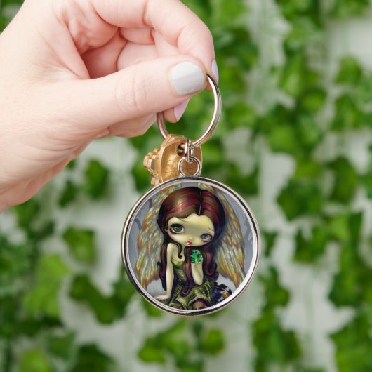 sleutelhanger "Angel met Emeralds" (Hand)