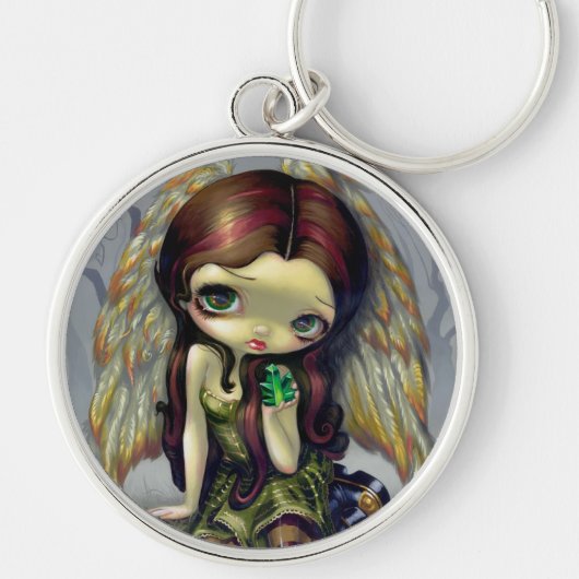 sleutelhanger "Angel met Emeralds" (Voorkant)