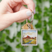 Sleutelhanger Ann Hayes schilderend Red Rock Canya (Hand)