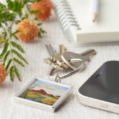 Sleutelhanger Ann Hayes schilderend Red Rock Canya (Zijkant)