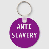 Sleutelhanger Anti-Slavery Paars (Voorkant)