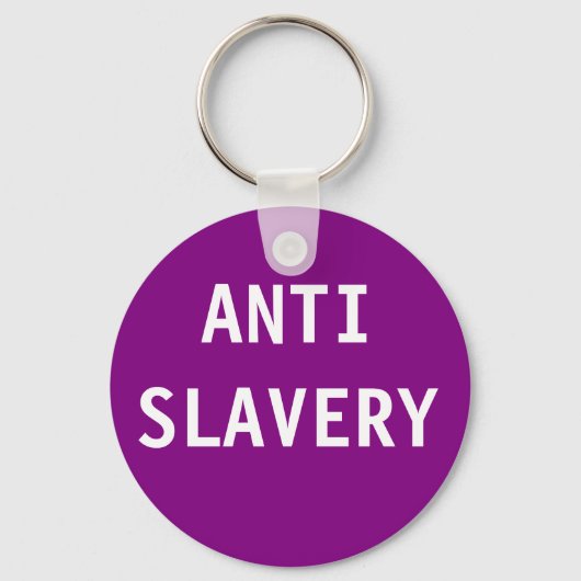 Sleutelhanger Anti-Slavery Paars (Voorkant)