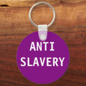 Sleutelhanger Anti-Slavery Paars (Voorkant)
