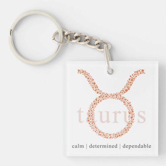 Sleutelhanger: Astrology Taurus Sign Sleutelhanger (Voorkant)