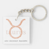 Sleutelhanger: Astrology Taurus Sign Sleutelhanger (Achterkant)
