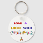 sleutelhanger "Autism Love" (Voorkant)