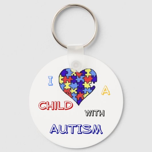sleutelhanger "Autism Love" (Voorkant)