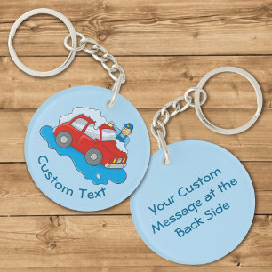 Sleutelhanger Autowasser Man