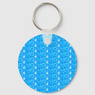 Sleutelhanger Baby Blue Glitter