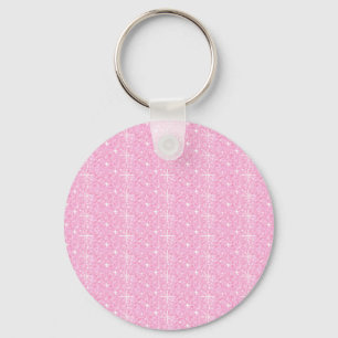 Sleutelhanger Baby Roze Glitter
