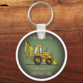 Sleutelhanger backhoe operator Citaat (Voorkant)