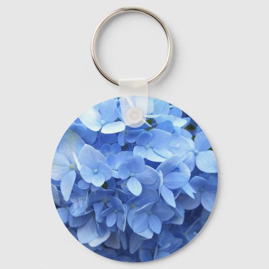 Sleutelhanger - Basic - Blue Hydrangea (Voorkant)