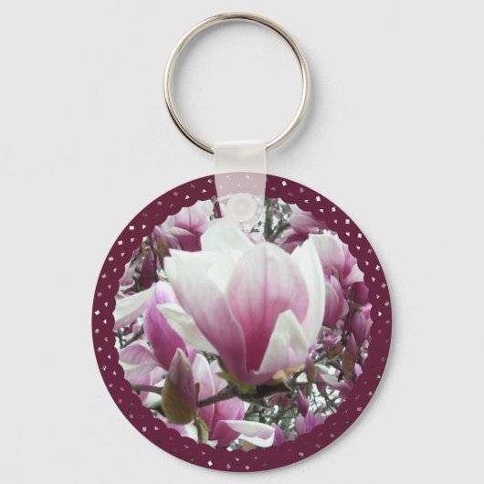 Sleutelhanger - Basic - Saucer Magnolia (Voorkant)