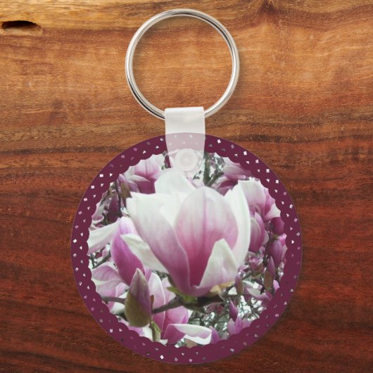 Sleutelhanger - Basic - Saucer Magnolia (Voorkant)