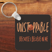 Sleutelhanger Basketbal "Unstoppable" Keycahin (Voorkant)