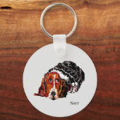 Sleutelhanger : BASSET HOUND (Voorkant)