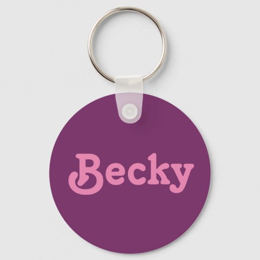 Sleutelhanger Becky (Voorkant)