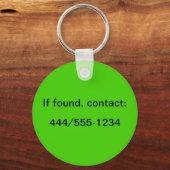 Sleutelhanger - Bee op Clover Blossom (Achterkant)