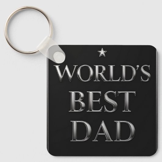 Sleutelhanger 'Beste Papa Ter Wereld' (Voorkant)