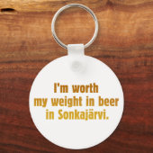 Sleutelhanger Bier Vrouw (Voorkant)