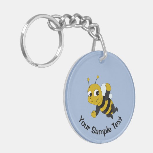 Sleutelhanger bijen cartoon (Voorkant Links)