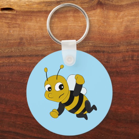 Sleutelhanger bijen cartoon (Voorkant)