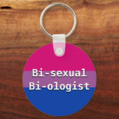 Sleutelhanger biseksuele bioloog Button (Voorkant)