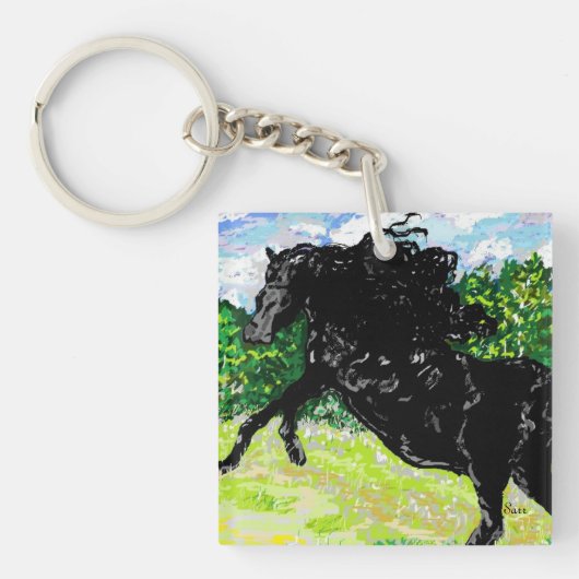 Sleutelhanger Black Stallion (Voorkant)