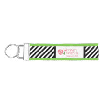 Sleutelhanger Black White Stripe WWCentral logo