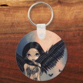 sleutelhanger "Black Winged Angel" (Voorkant)