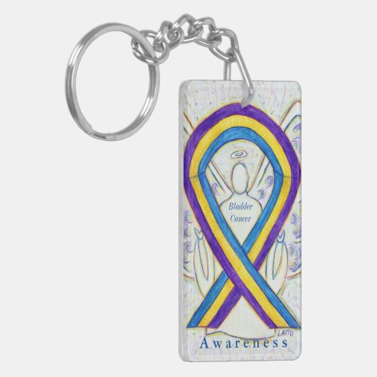 Sleutelhanger bladerkanker enenenbewustwording (Voorkant Links)