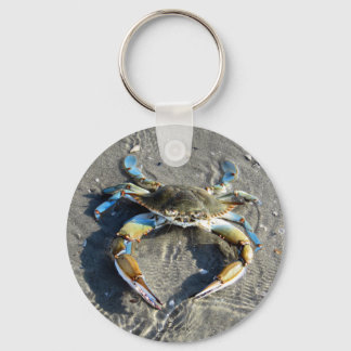 Sleutelhanger blauwe krab
